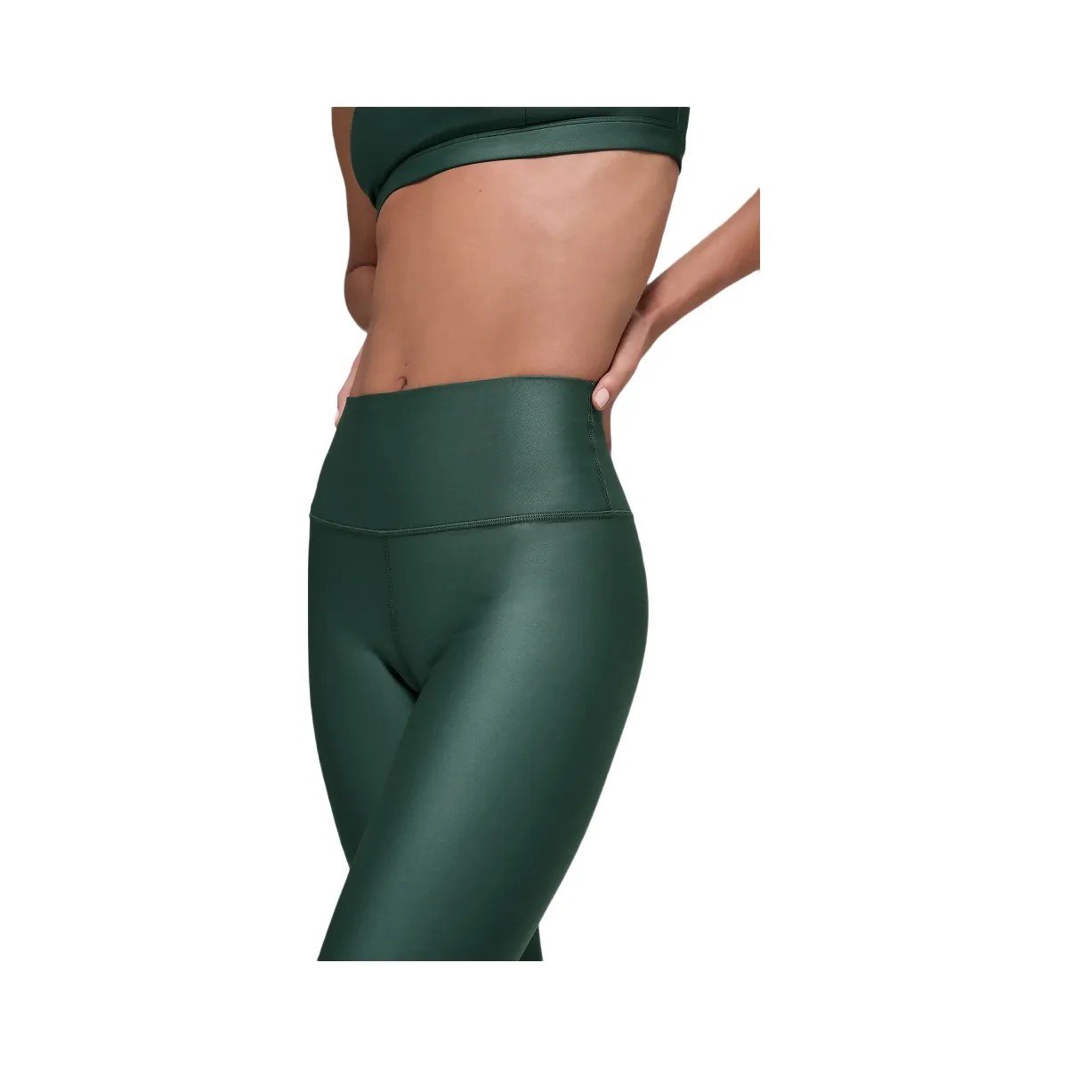 Alo Women's 7/8 High-Waist Airlift Legging - Clover Green - HypeFly India View 2