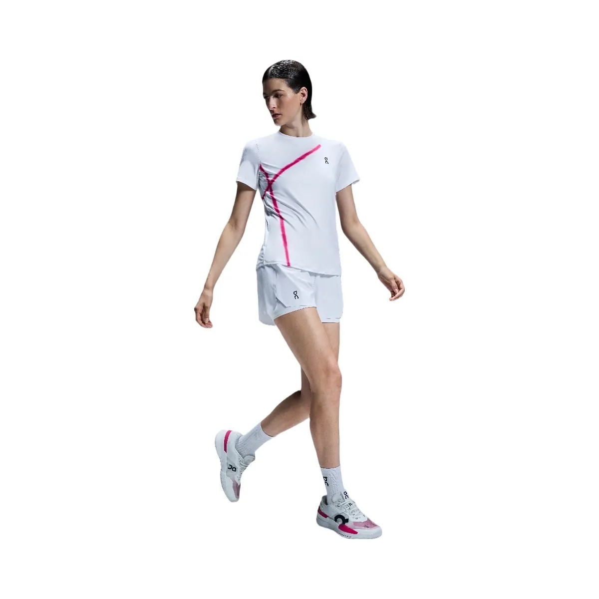 On Court Shorts White - HypeFly India View 3