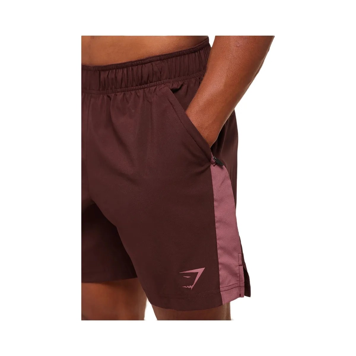Gymshark Sport 7" Shorts - Rich Maroon/Reset Pink - HypeFly India View 4