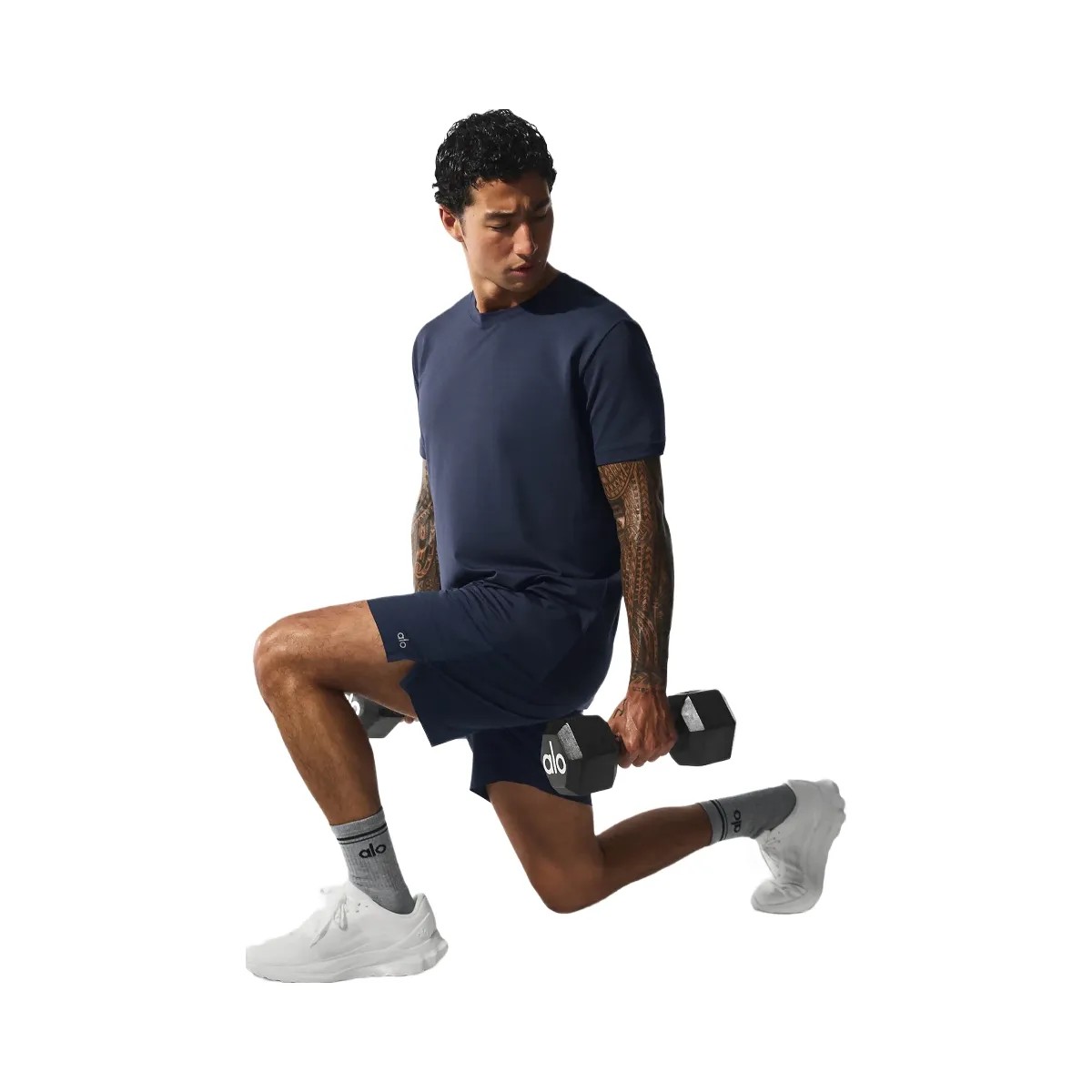 Alo Men's 7" Repetition Short - Navy - HypeFly India View 5