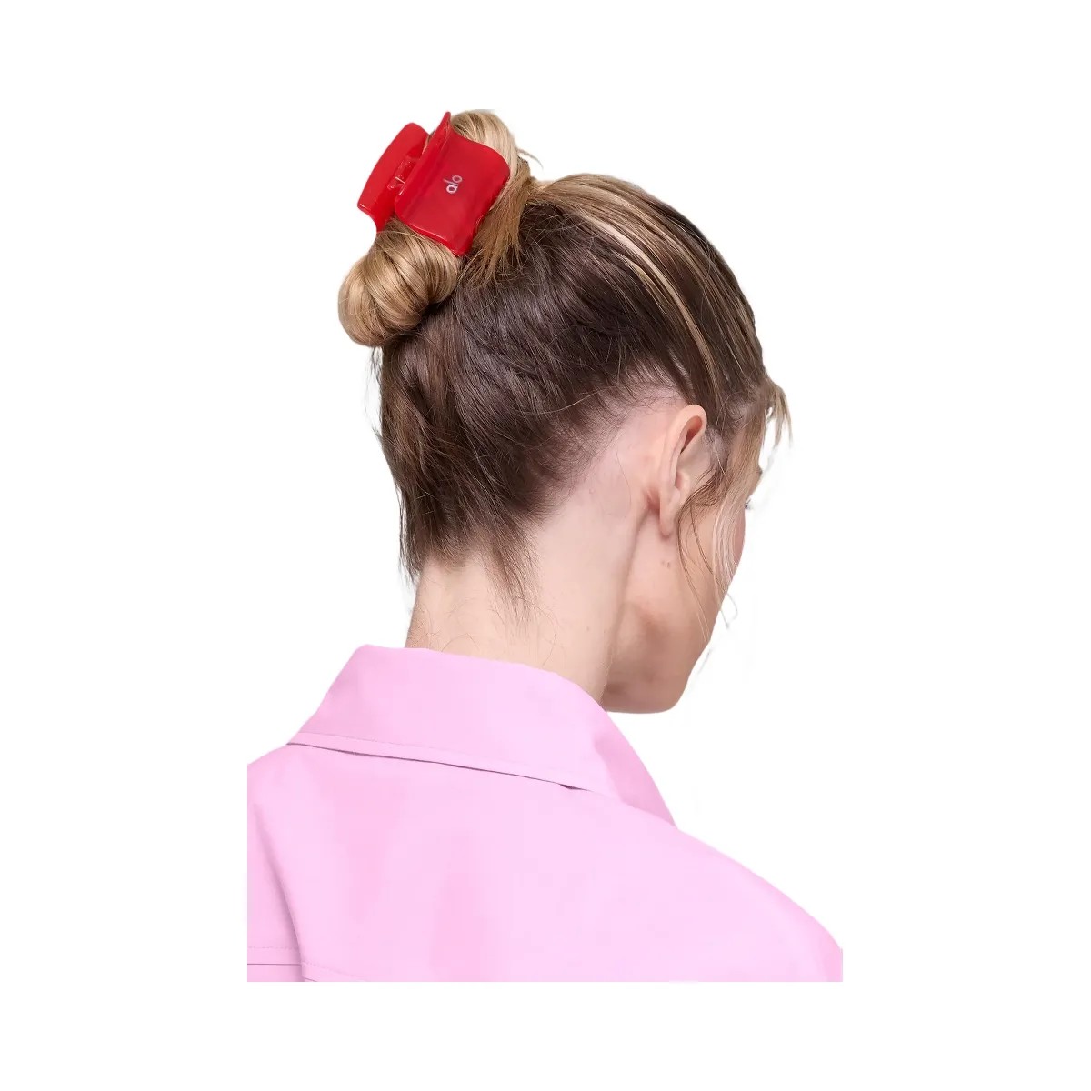 Alo Effortless Claw Clip (2-Pack) - Candy Heart Pink/Bright Red - HypeFly India View 3
