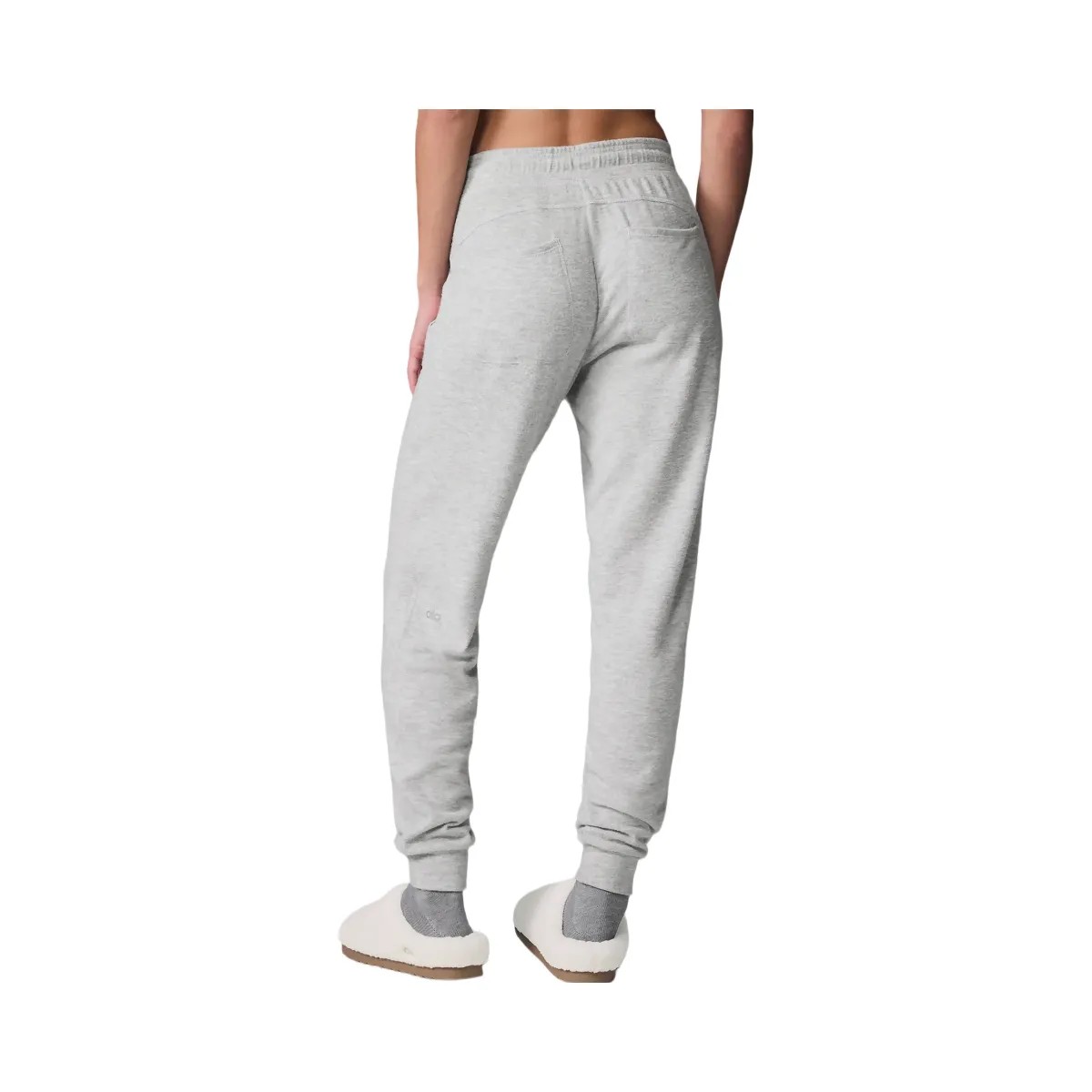 Alo Women's Soho Sweatpant - Athletic Heather Grey - HypeFly India View 3