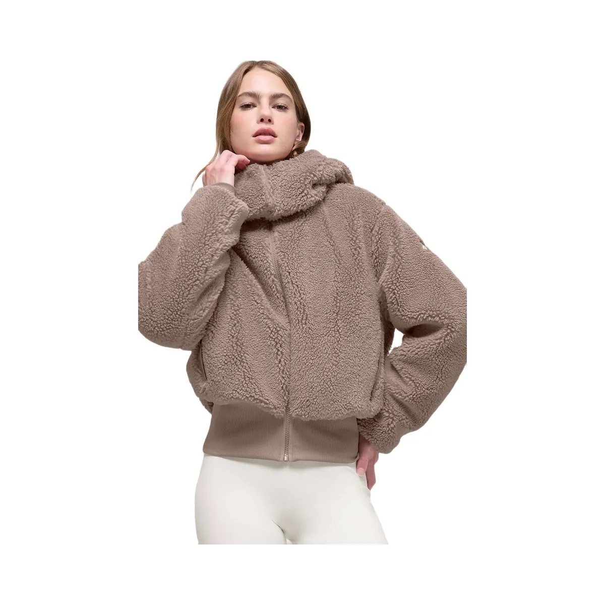 Alo Women's Foxy Sherpa Jacket - Chai Latte - HypeFly India View 1