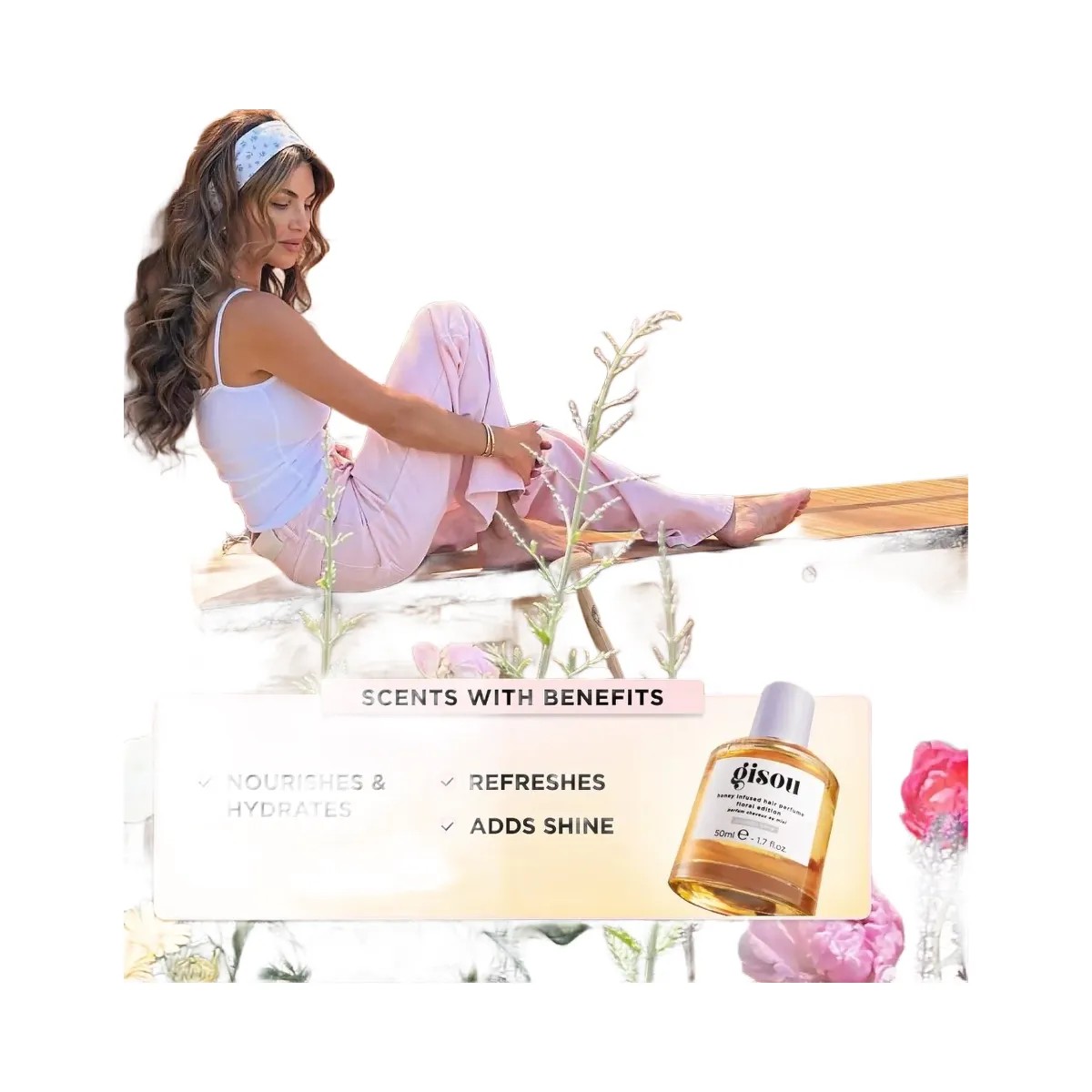 Gisou Mini Lavender Berry Honey Infused Hair Perfume - HypeFly India View 4