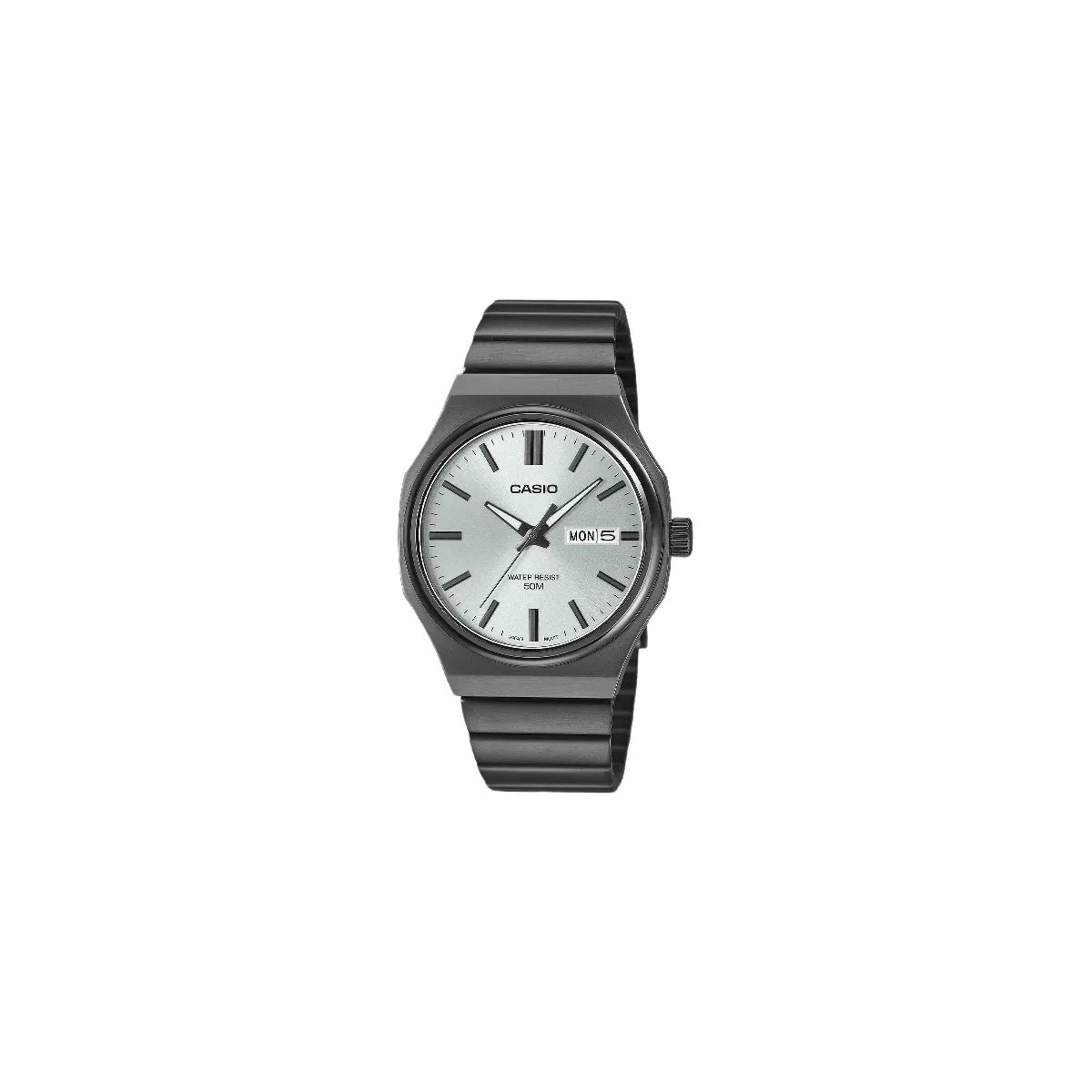 Casio Enticer Quartz Silver Dial Analog Stainless Steel Watch MTP-E735B-7AVDF - HypeFly India View 1