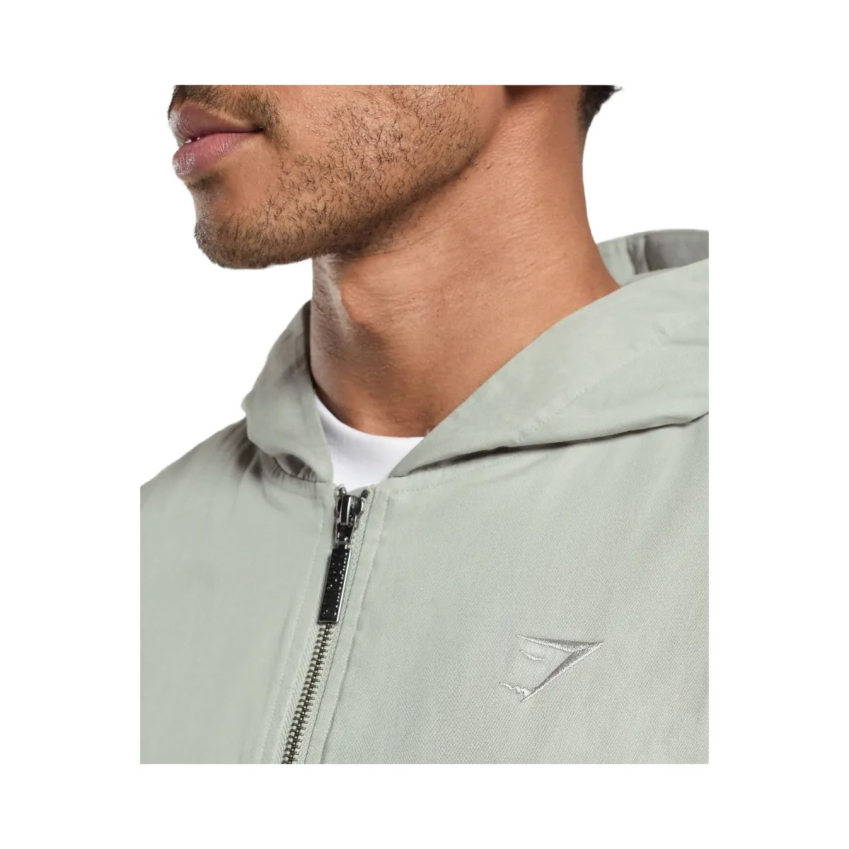 Gymshark Oversized Hooded Jacket - Stone Grey - HypeFly India View 5