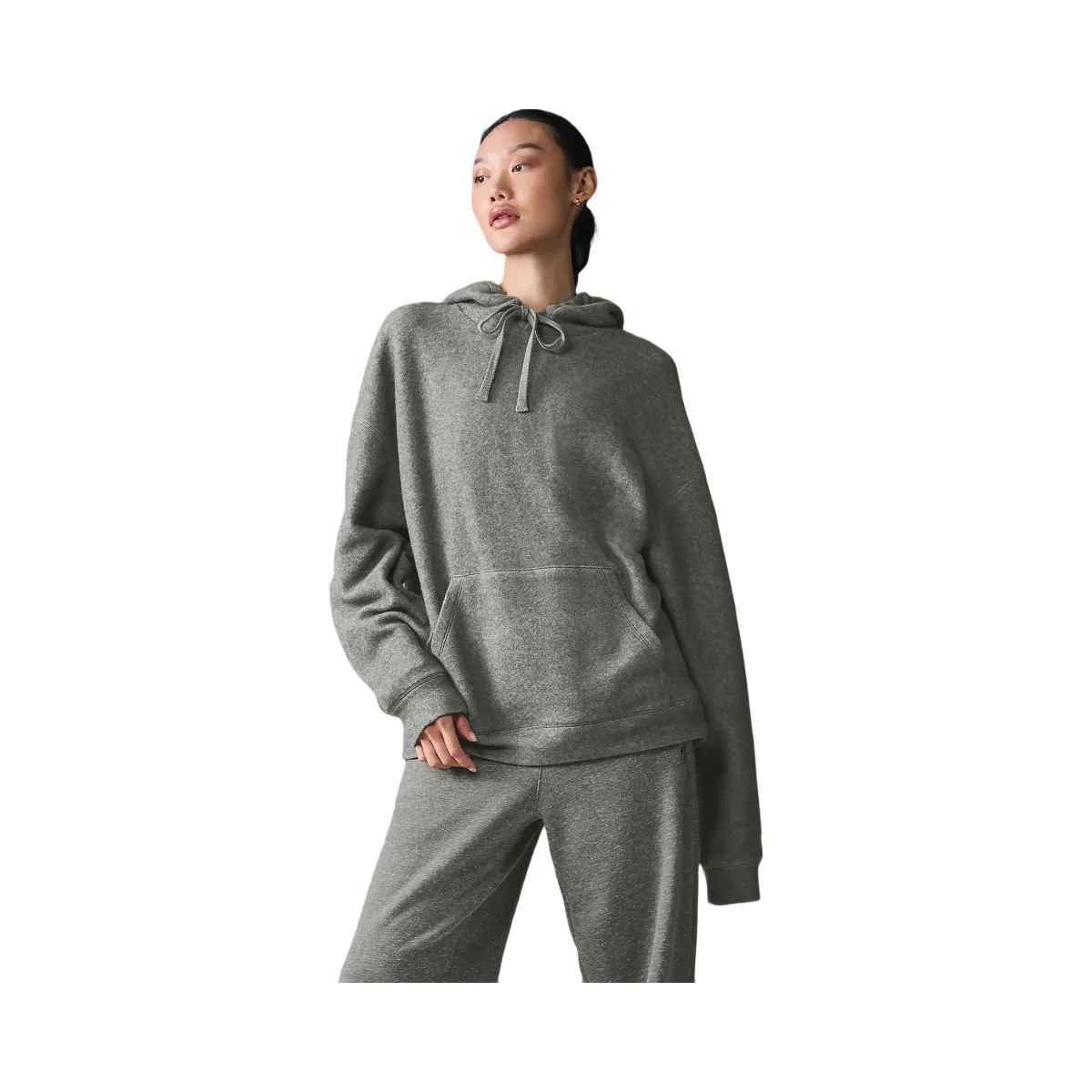 Alo Women's Triumph Restore Hoodie - Grey Triblend - HypeFly India View 1