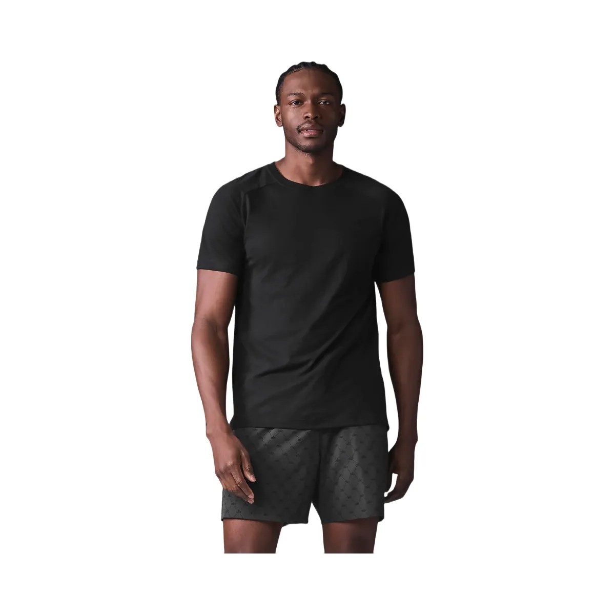Alo Men's Triumph Raglan Tee - Black - HypeFly India View 1