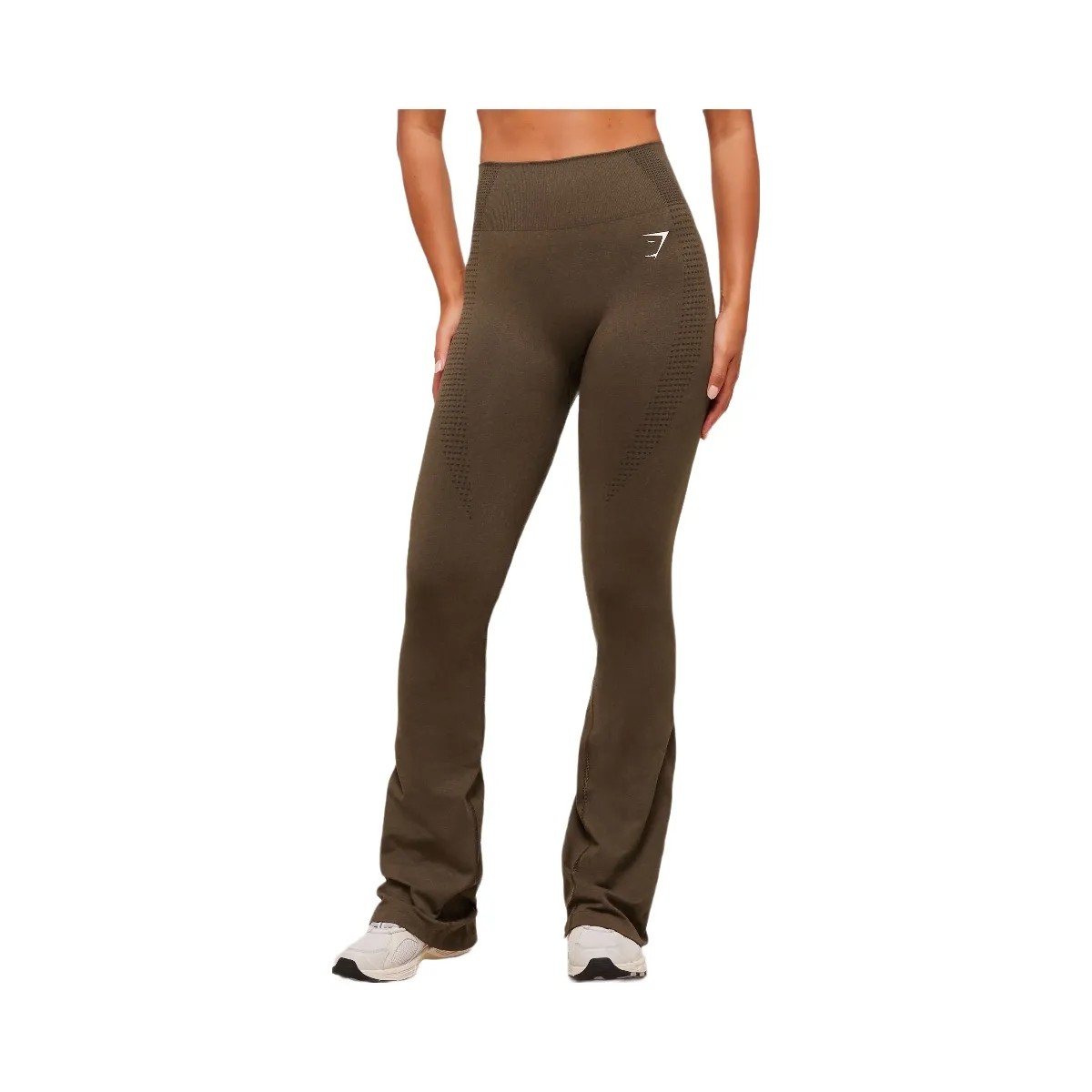 Gymshark Vital Soft Flared Leggings - Espresso Marl - HypeFly India View 1