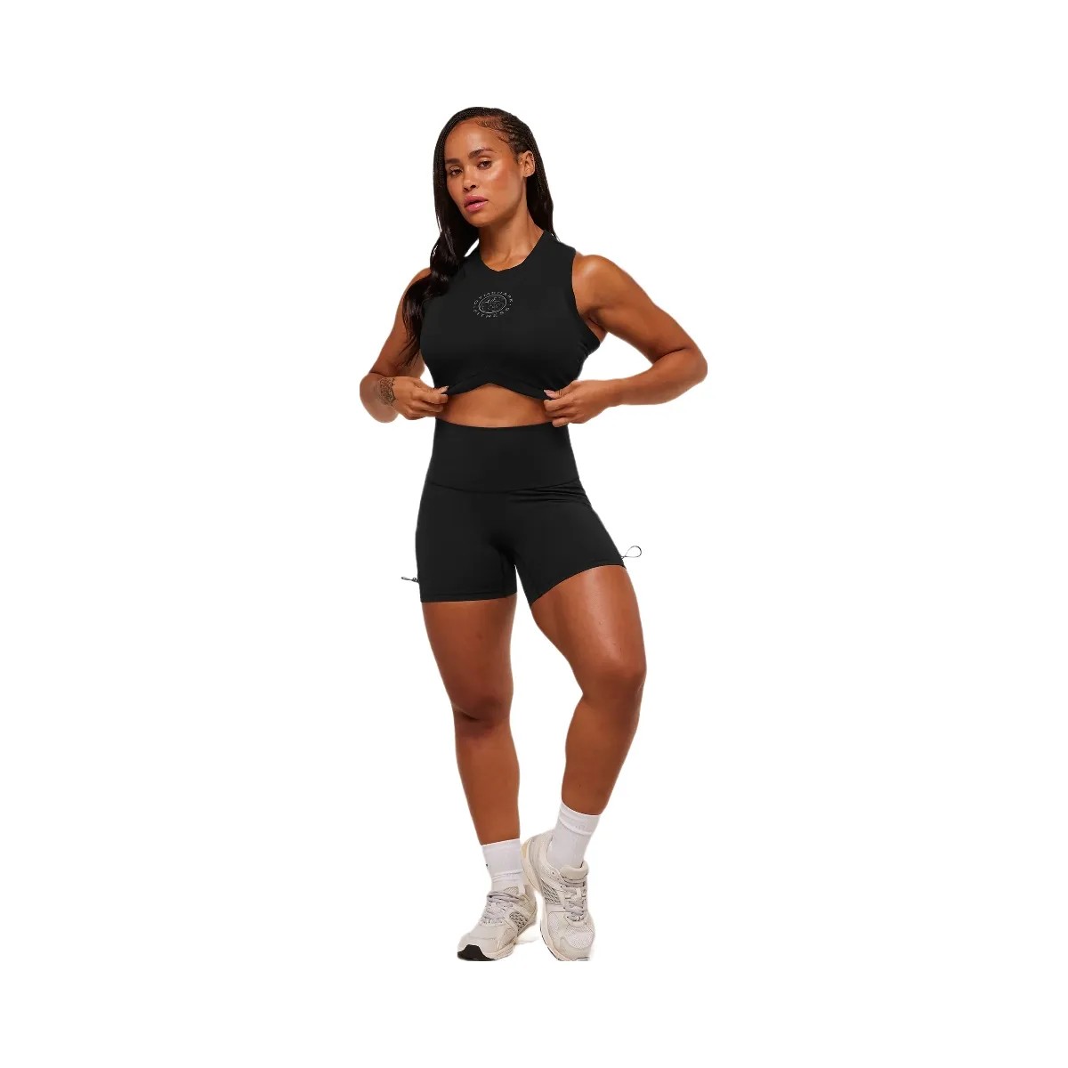 Gymshark Legacy Sleeveless Crop Top - Black - HypeFly India View 4