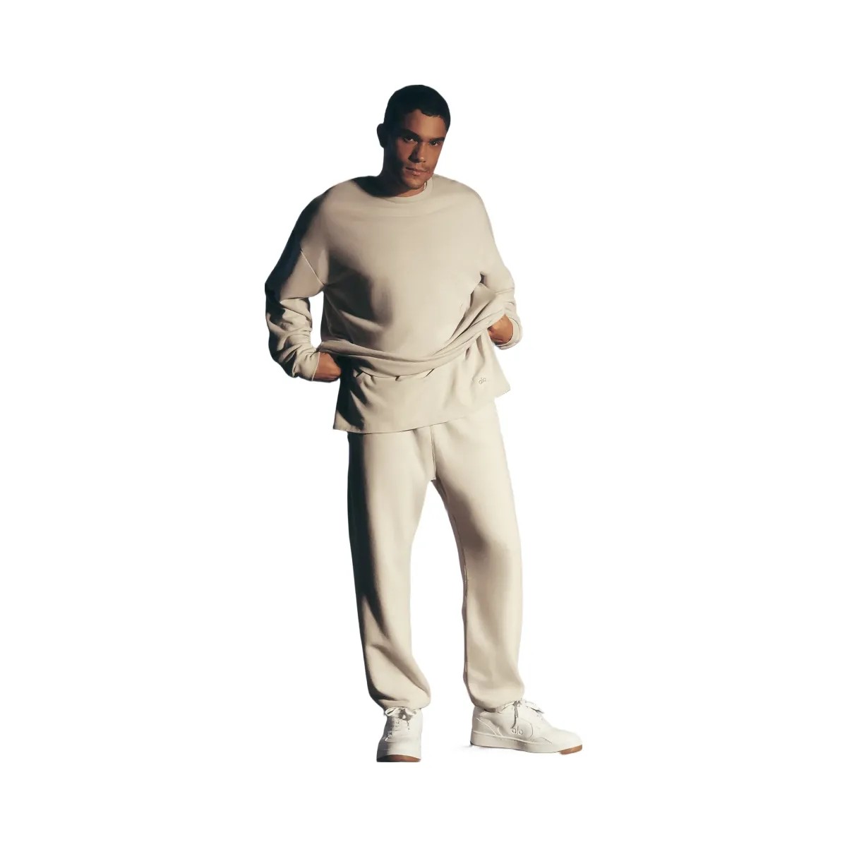 Alo Men's Chill Sweatpant - Bone - HypeFly India View 6