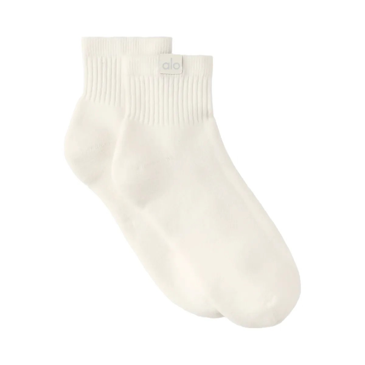 Alo Quarter Crew Street Sock - Ivory - HypeFly India View 1