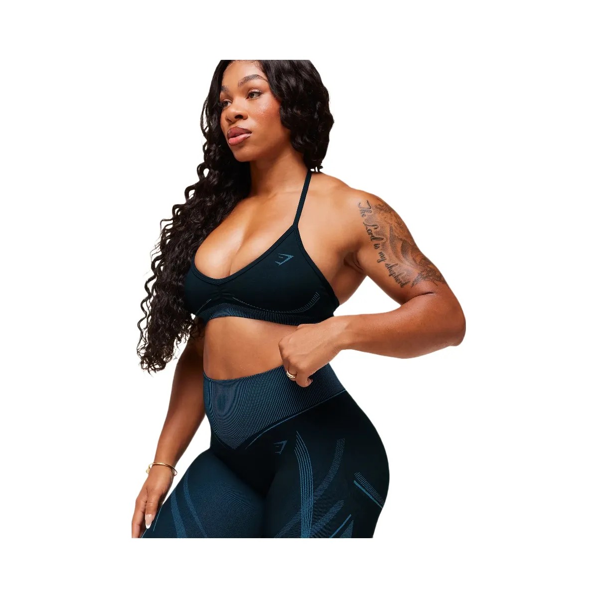 Gymshark x Analis Seamless Leggings - Midnight Blue/Lats Blue - HypeFly India View 5