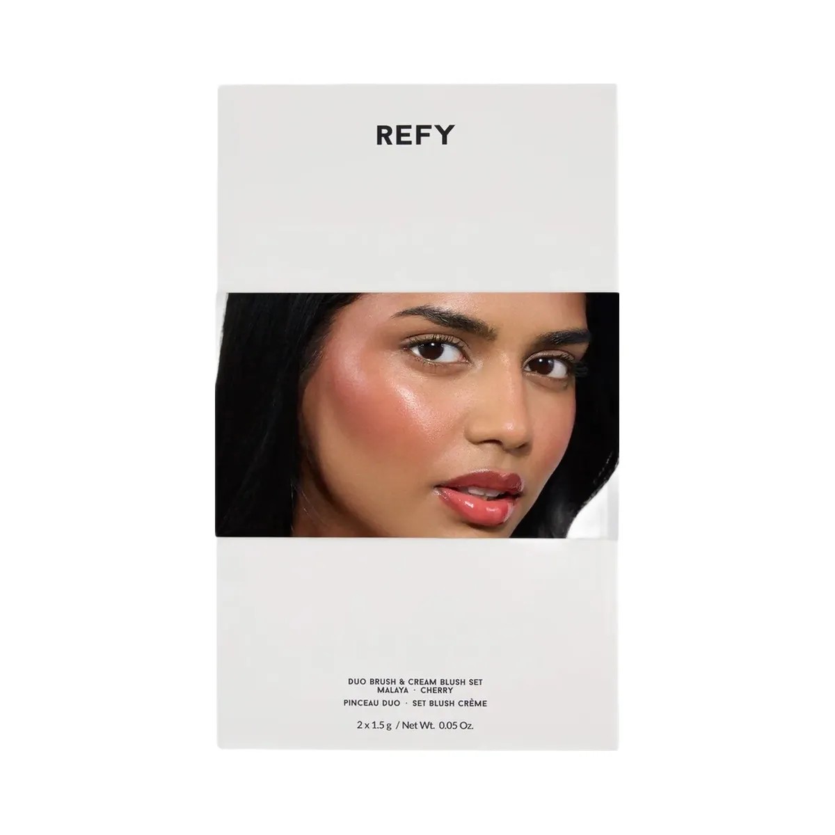 REFY Cream Blush Duo with Duo Face Brush Gift Set - HypeFly India View 6