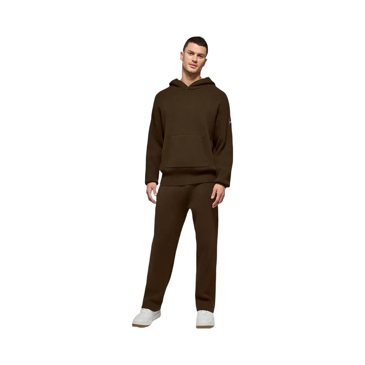 Alo Men's Scholar Hooded Sweater - Espresso - HypeFly India View 1