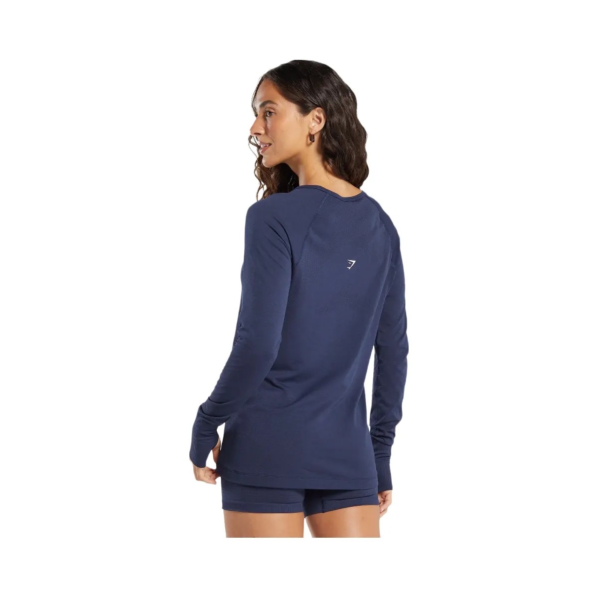 Gymshark Vital Light Long Sleeve Top - Heavy Blue/ Marl - HypeFly India View 2