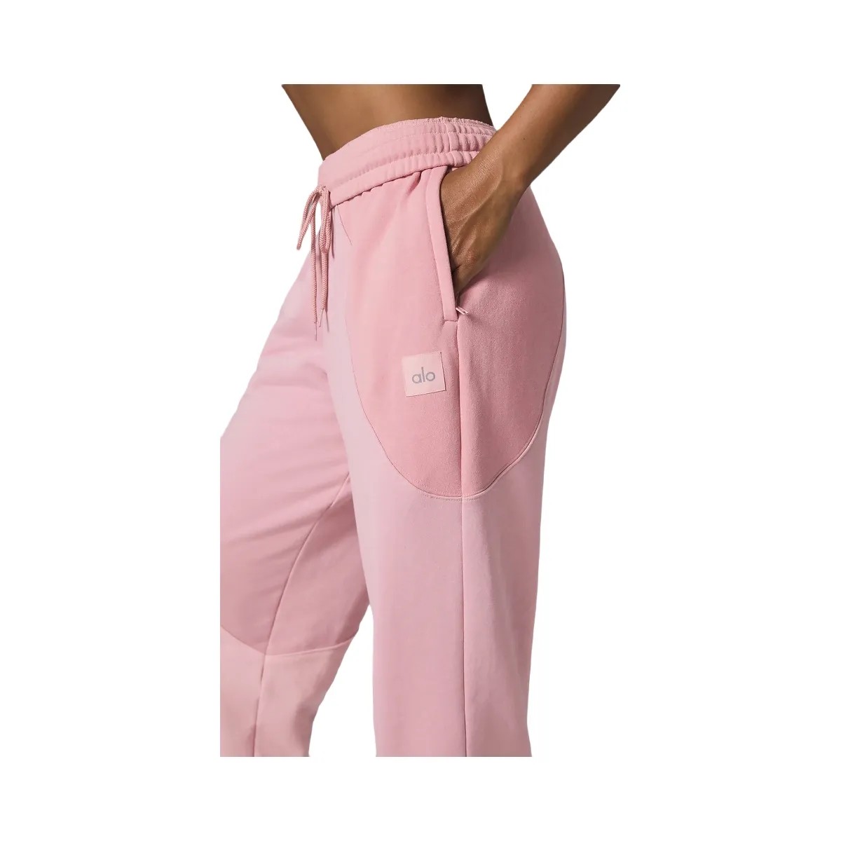 Alo Make Waves Sweatpant - Sunset Pink Tonal - HypeFly India View 4