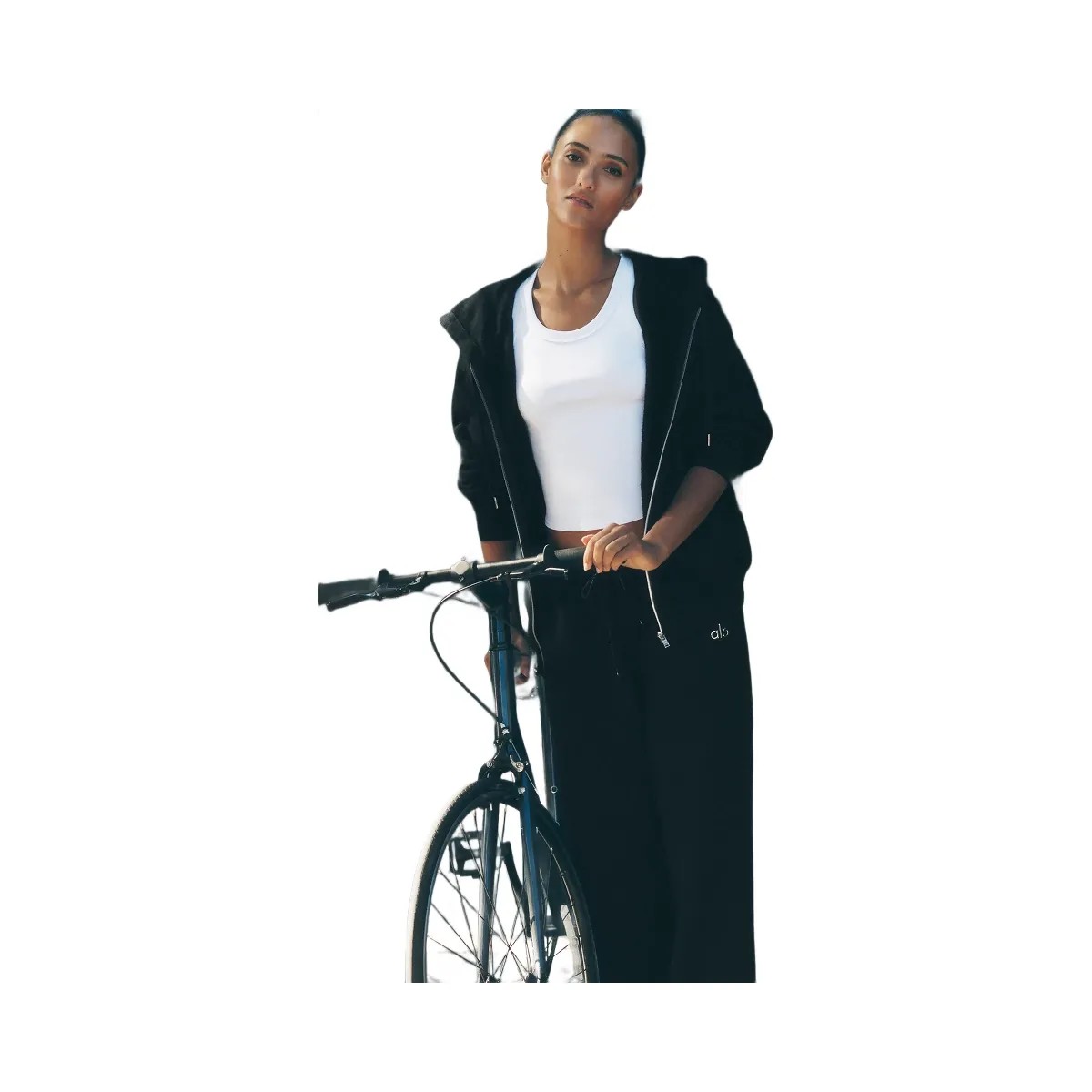 Alo Accolade Straight Leg Sweatpant - Black - HypeFly India View 6