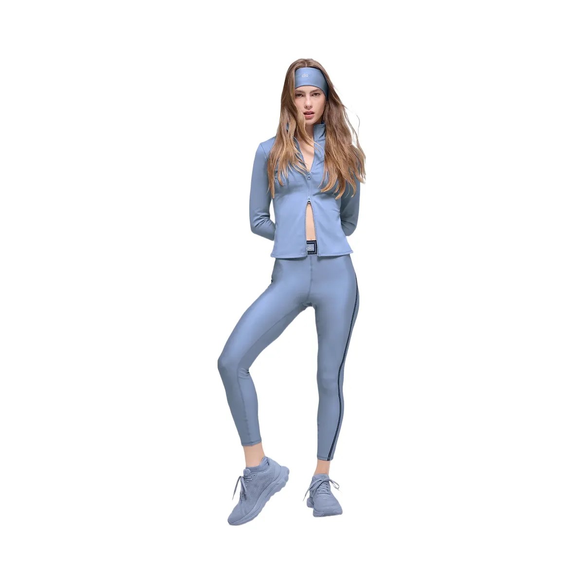 Alo Women's Airlift Winter Warm Radiant Full-Zip Jacket - Winter Frost - HypeFly India View 4