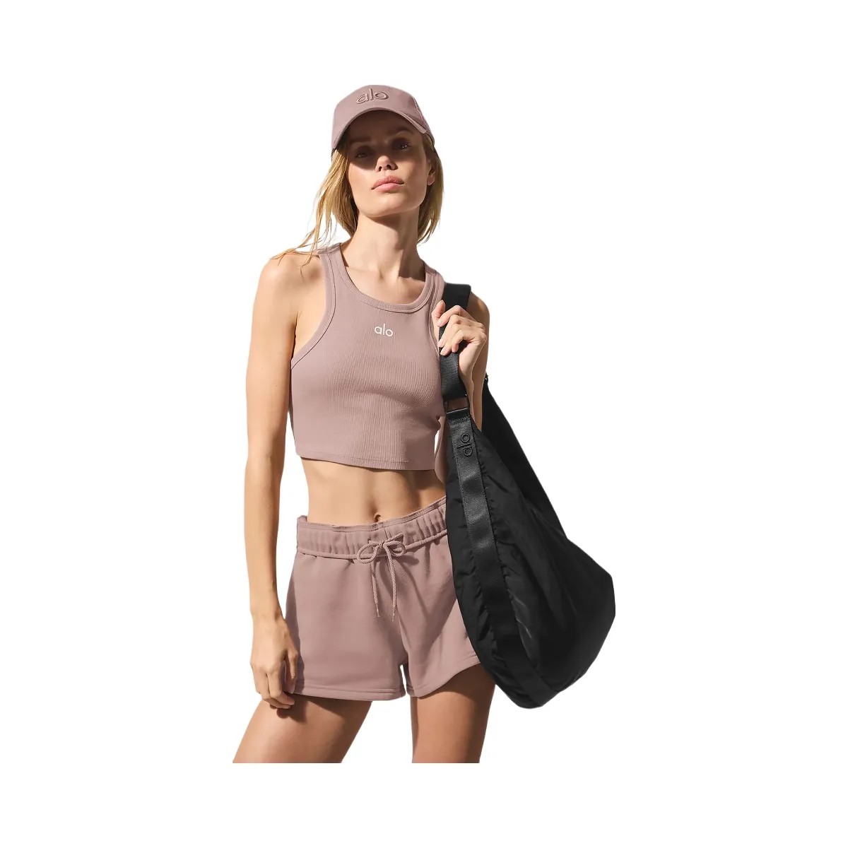 Alo Women's Accolade Short - Taupe - HypeFly India View 5