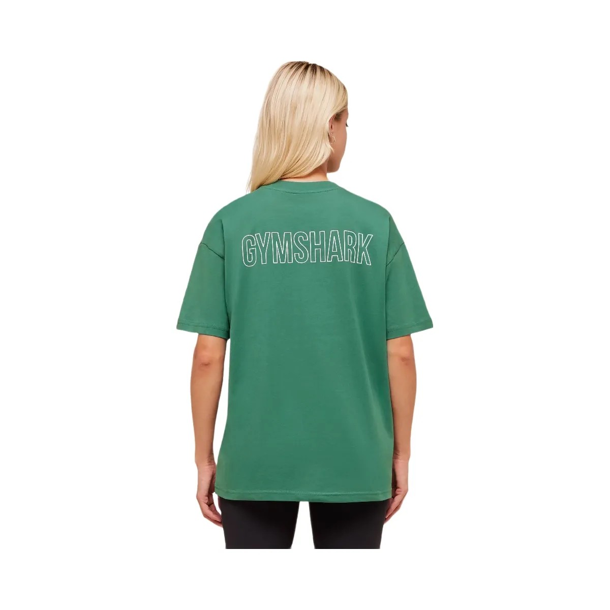 Gymshark Trace Graphic Oversized T-Shirt - Lift Green - HypeFly India View 2