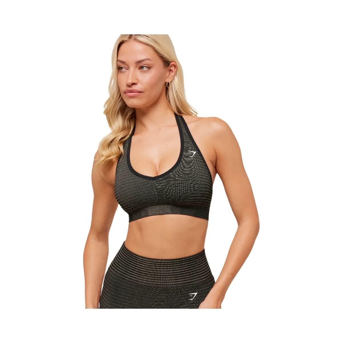 Gymshark Sport Seamless Sports Bra - Camo Brown/Black - HypeFly India View 5