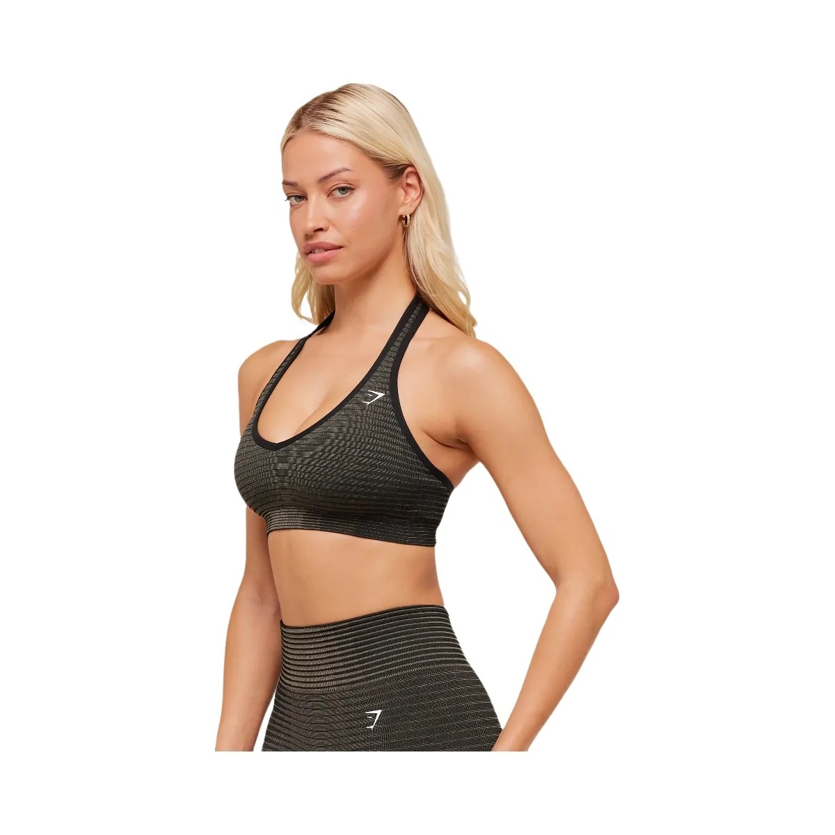 Gymshark Sport Seamless Sports Bra - Camo Brown/Black - HypeFly India View 3