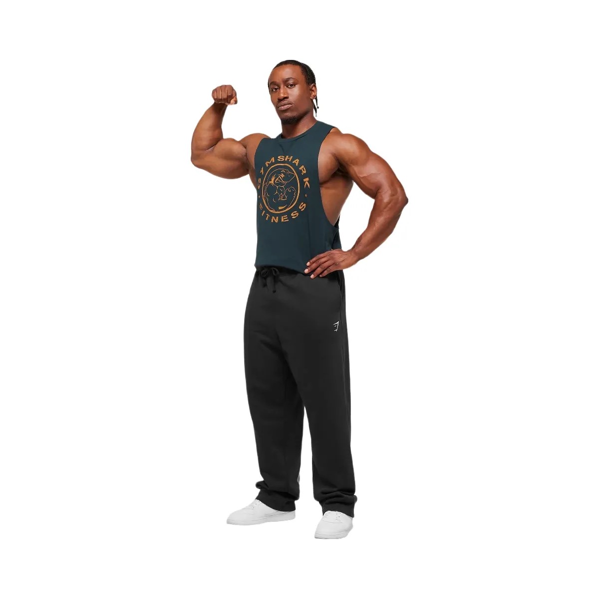 Gymshark Legacy Drop Arm Tank - Deep Petrol Blue - HypeFly India View 5
