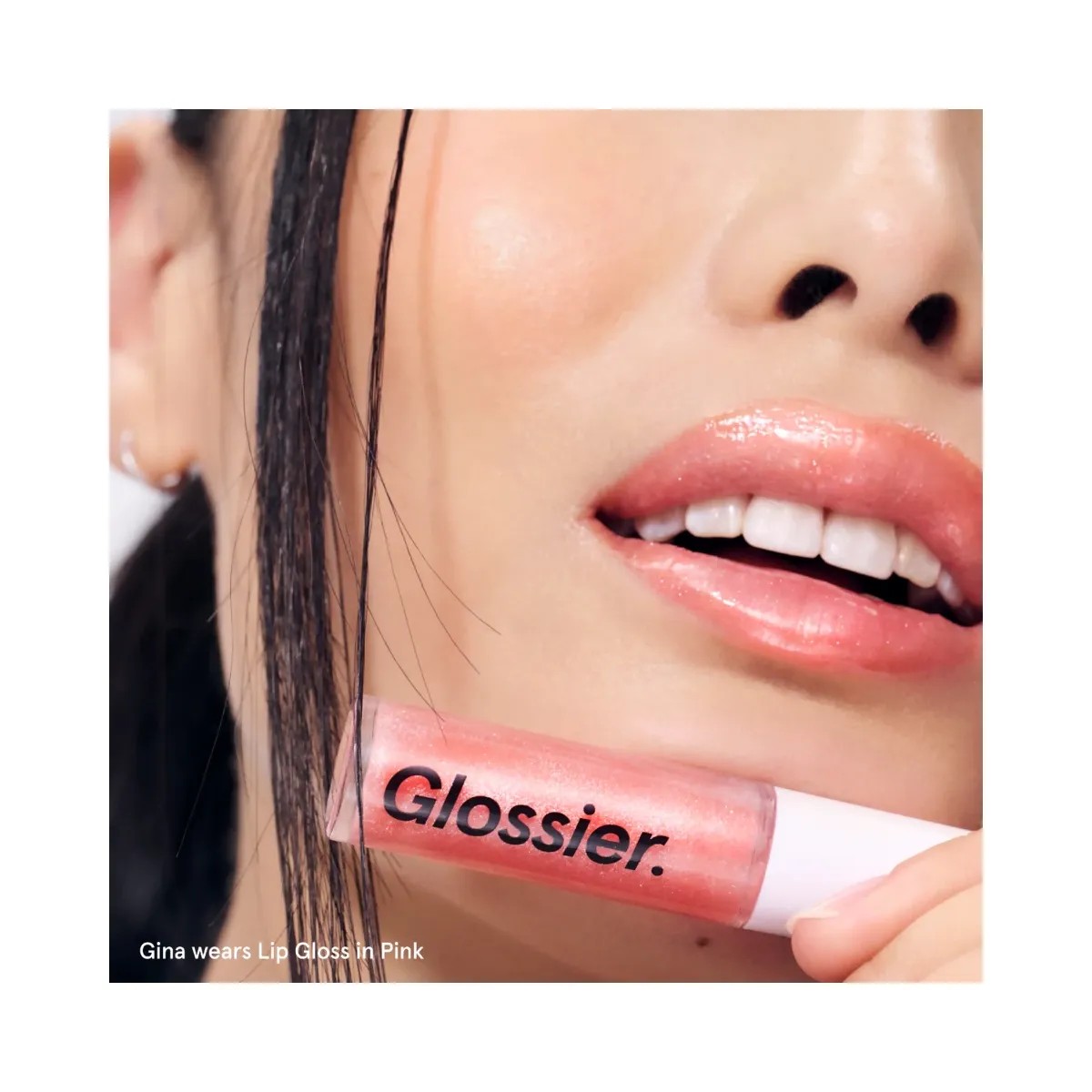 Glossier Glassy High-Shine Lip Gloss - Pink - HypeFly India View 2