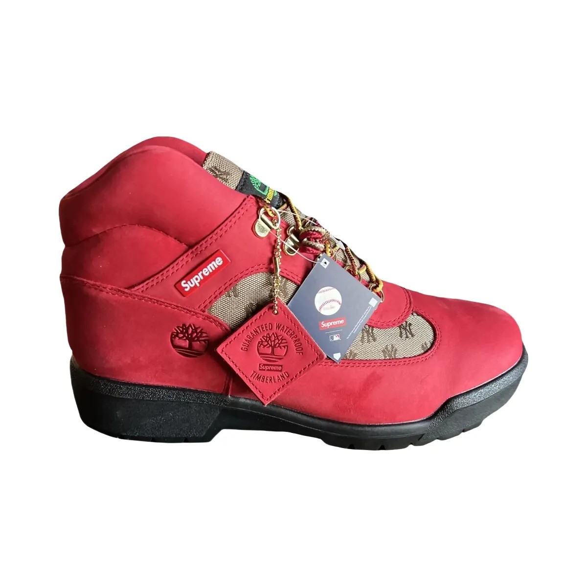 Timberland Field Boot Supreme New York Yankees Red - HypeFly India View 1
