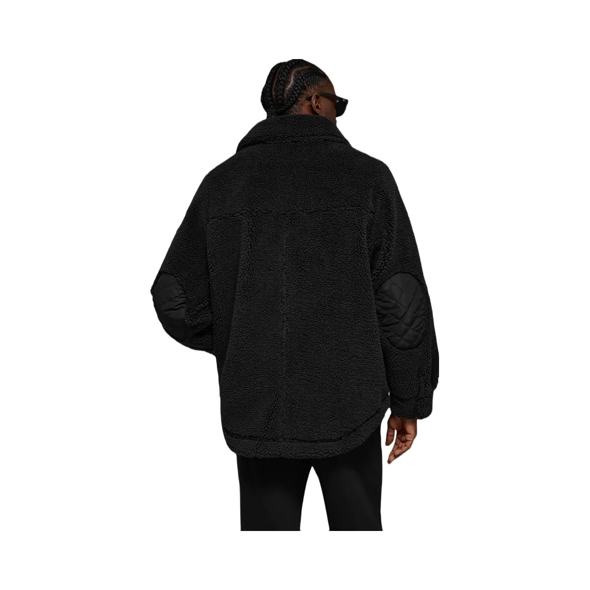 Alo Men's Sherpa Edge Shacket - Black - HypeFly India View 4