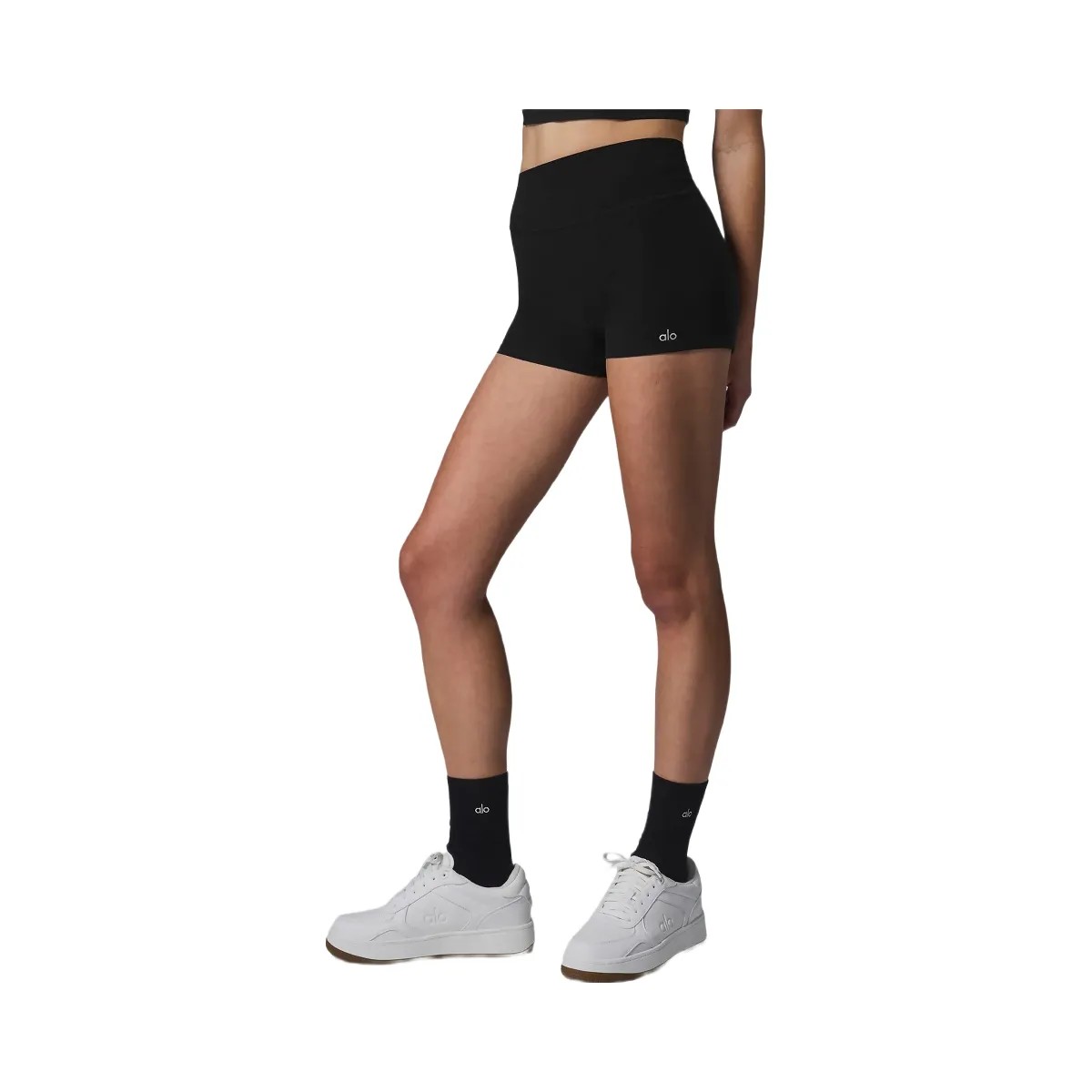 Alo Women's Alosoft High-Waist Carefree Short - Black - HypeFly India View 3