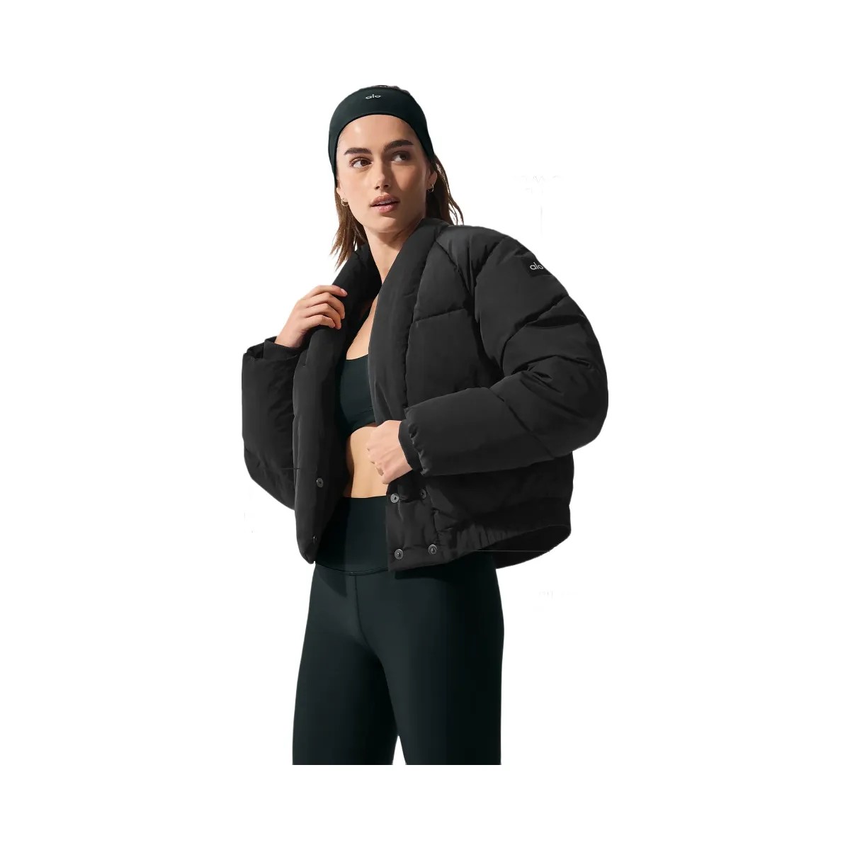 Alo Women's Stargazing Puffer - Black - HypeFly India View 1