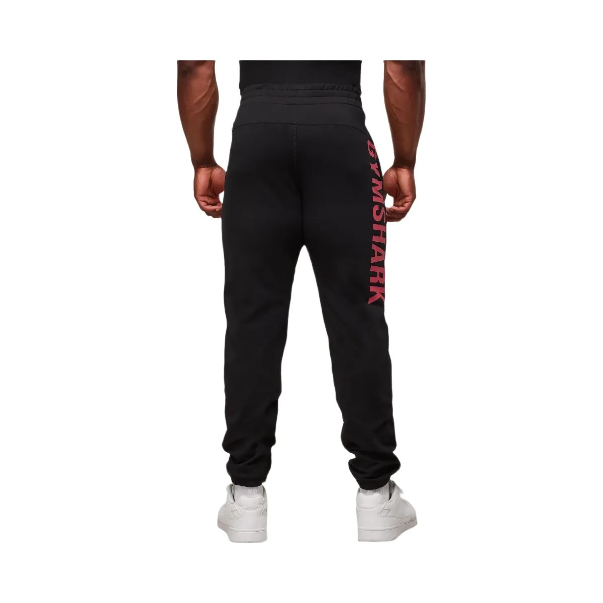Gymshark Prime Joggers - Black/Vivid Red - HypeFly India View 2