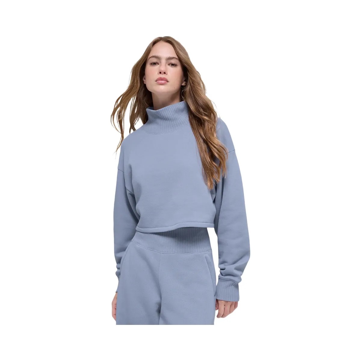 Alo Women's Cropped Serenity Coverup - Winter Frost - HypeFly India View 1