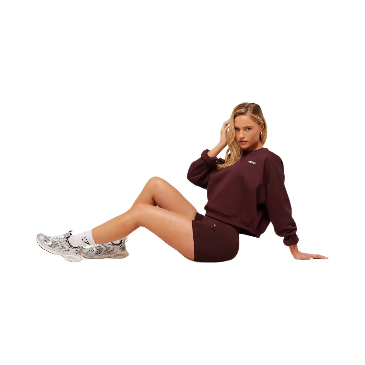 Gymshark Cosy Luxe Sweatshirt - Rich Maroon - HypeFly India View 4