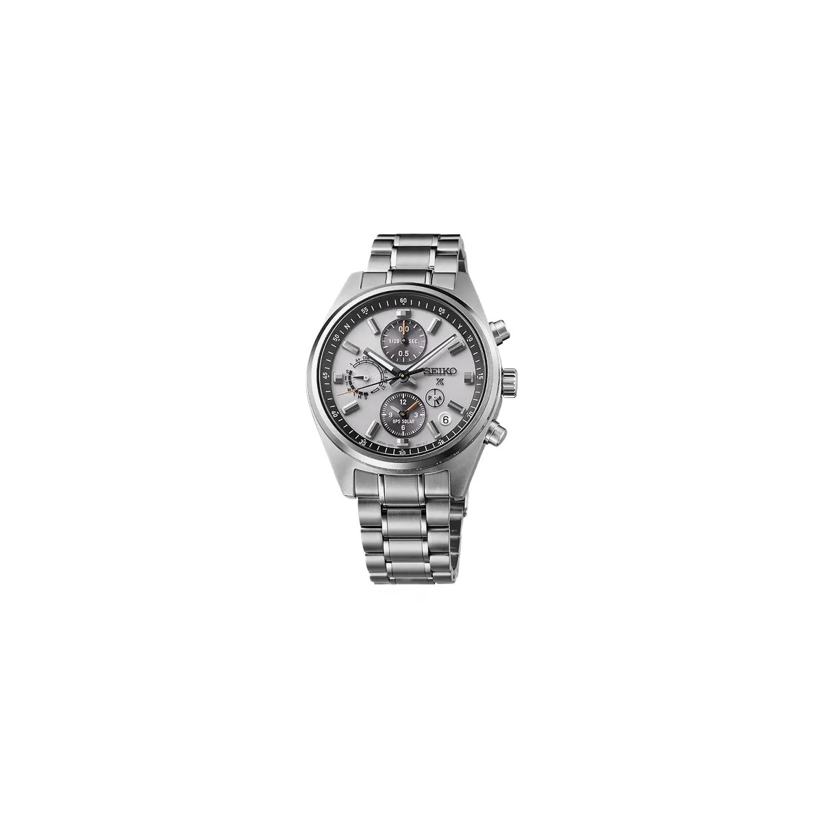 Seiko Prospex GPS Solar Chronograph Speedtimer in White Silver - SSH165J1 Men's - HypeFly India View 1