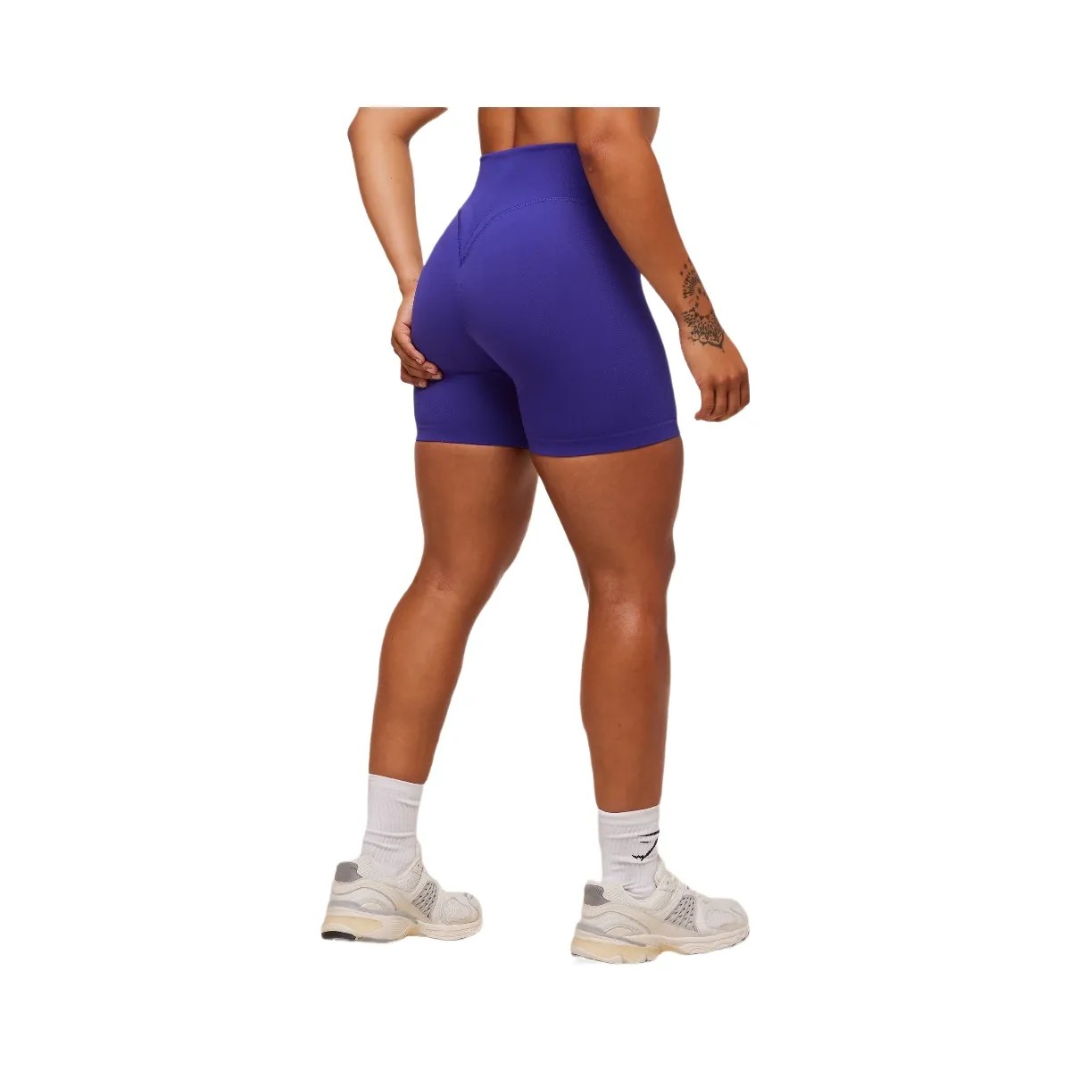 Gymshark Activate Seamless Shorts - Cobalt Purple - HypeFly India View 3