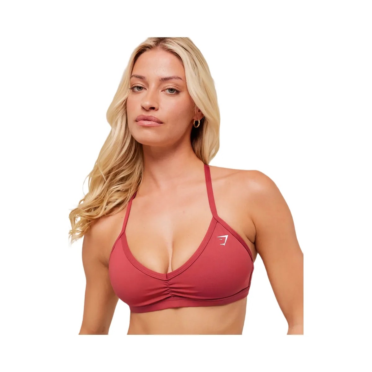 Gymshark Minimal Sports Bra - Athletic Burgundy - HypeFly India View 5