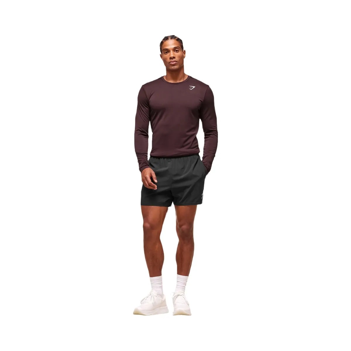 Gymshark Arrival Long Sleeve T-Shirt - Cherry Purple - HypeFly India View 5