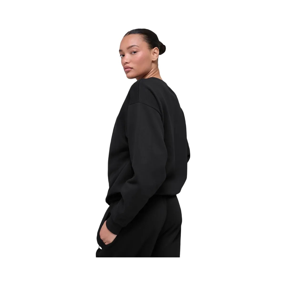 Alo Women's Accolade Crew Neck Pullover - Black - HypeFly India View 2