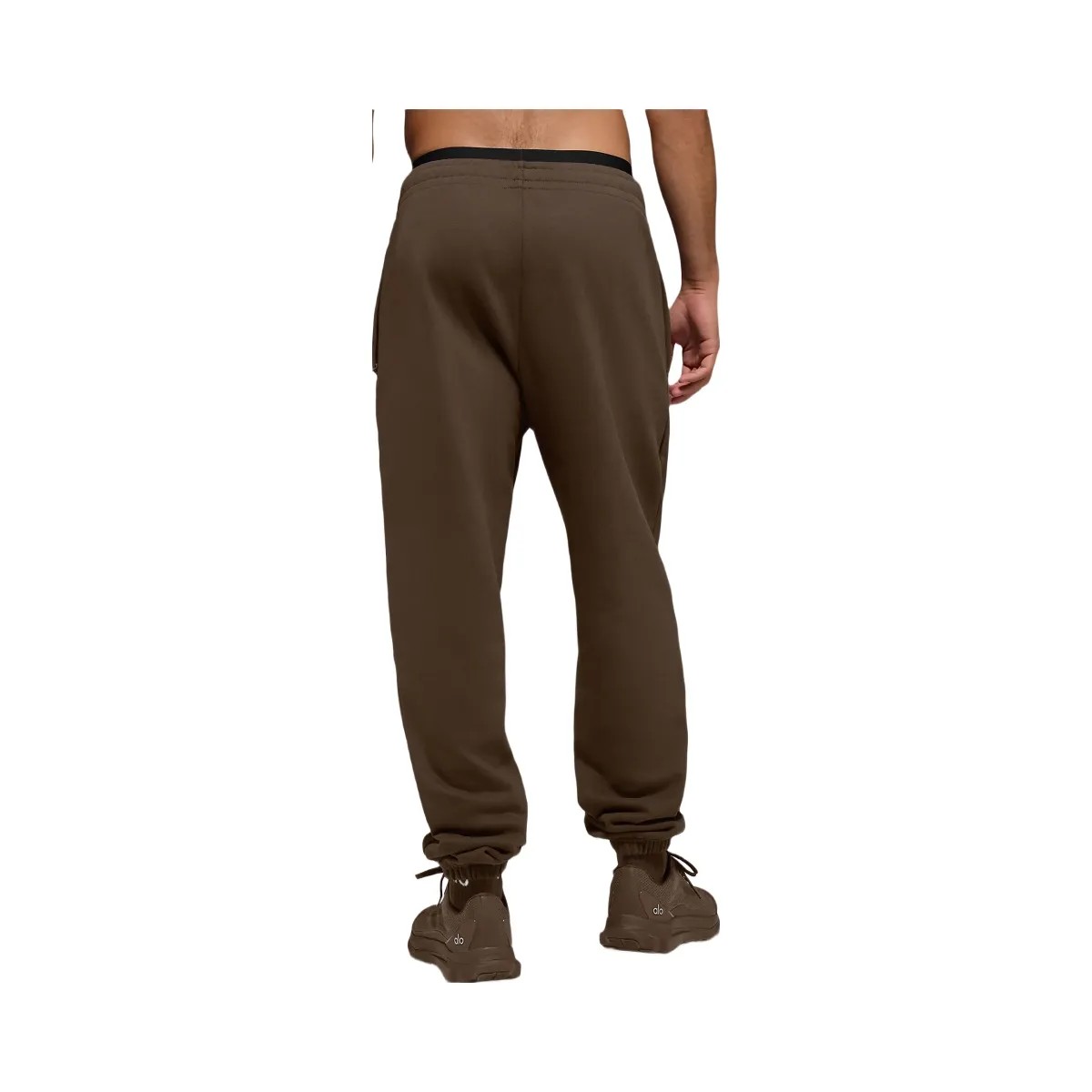 Alo Men's Cuffed Renown Heavy Weight Sweatpant - Espresso - HypeFly India View 3