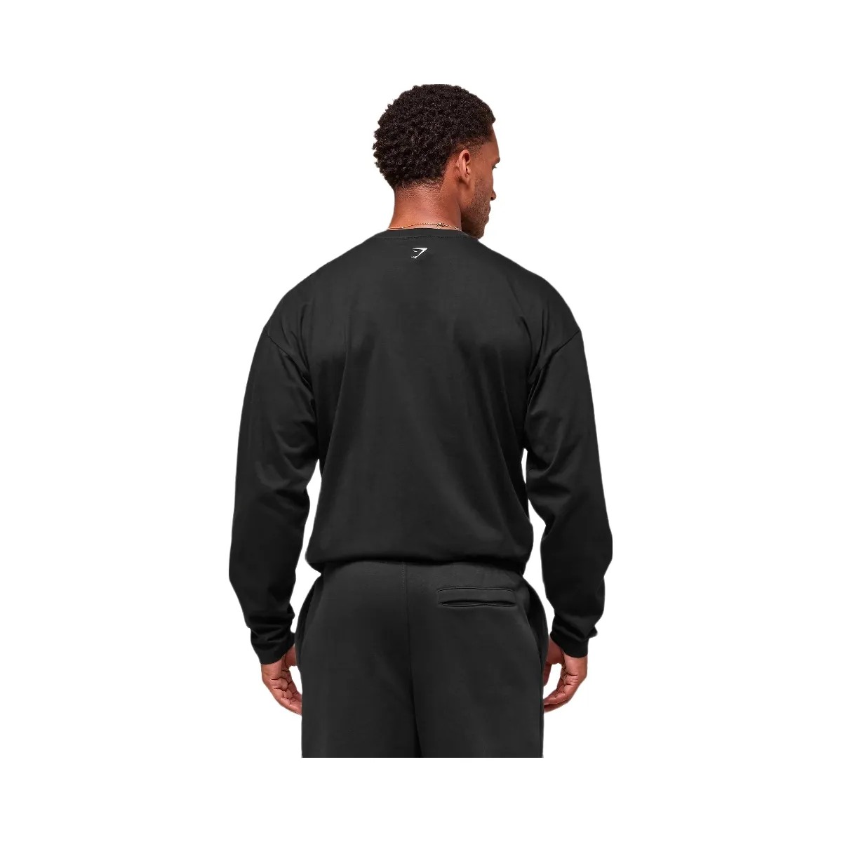 Gymshark Worn Graphic Long Sleeve T-Shirt - Black - HypeFly India View 2