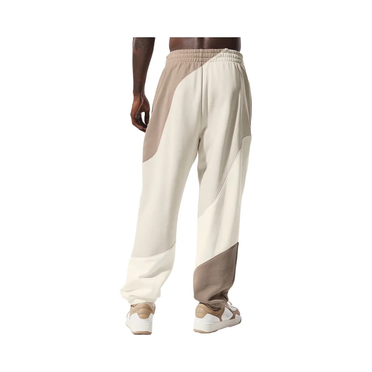 Alo Men's Make Waves Sweatpant - Ivory/Bone/Gravel - HypeFly India View 2