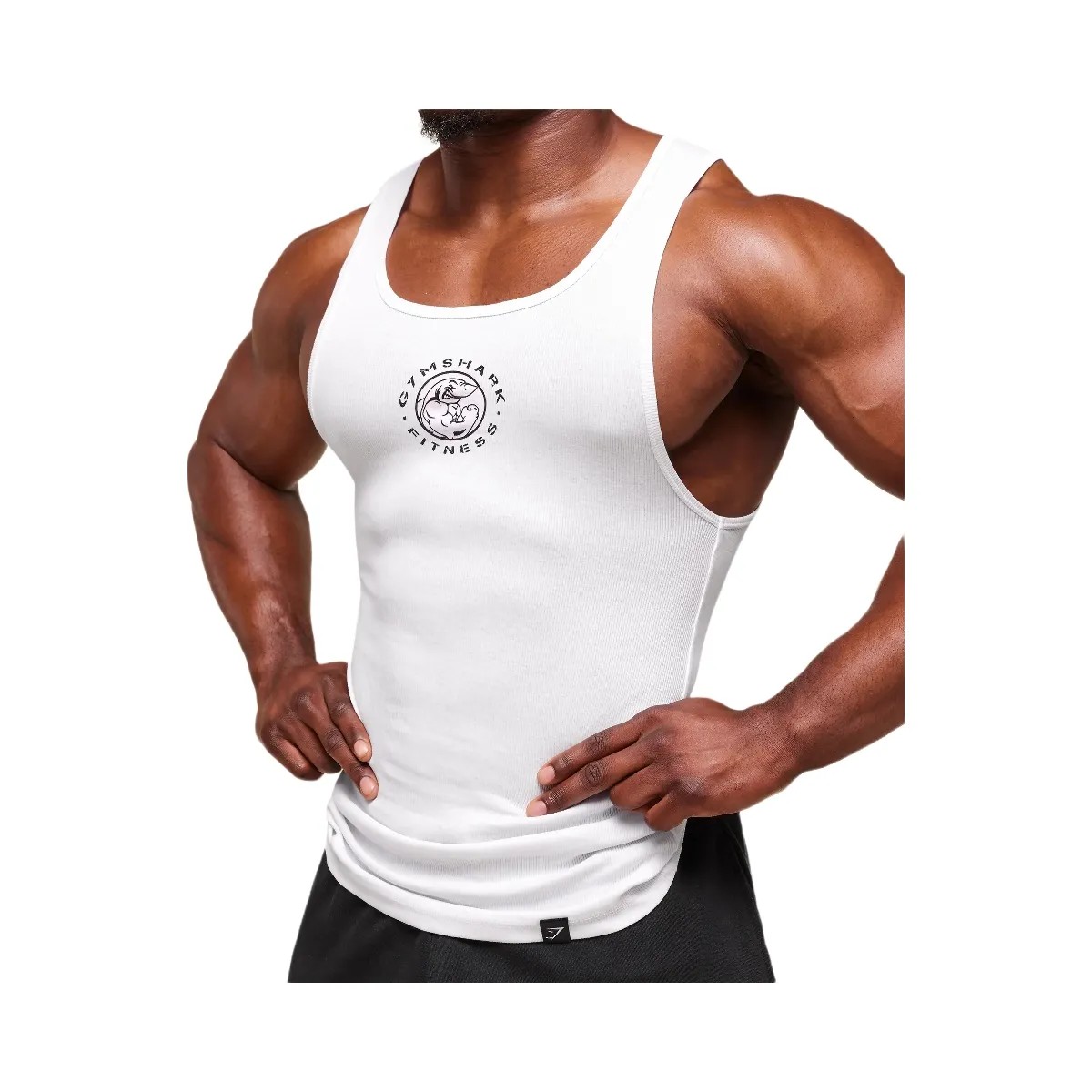 Gymshark Lifting Club Ribbed Tank - White - HypeFly India View 3