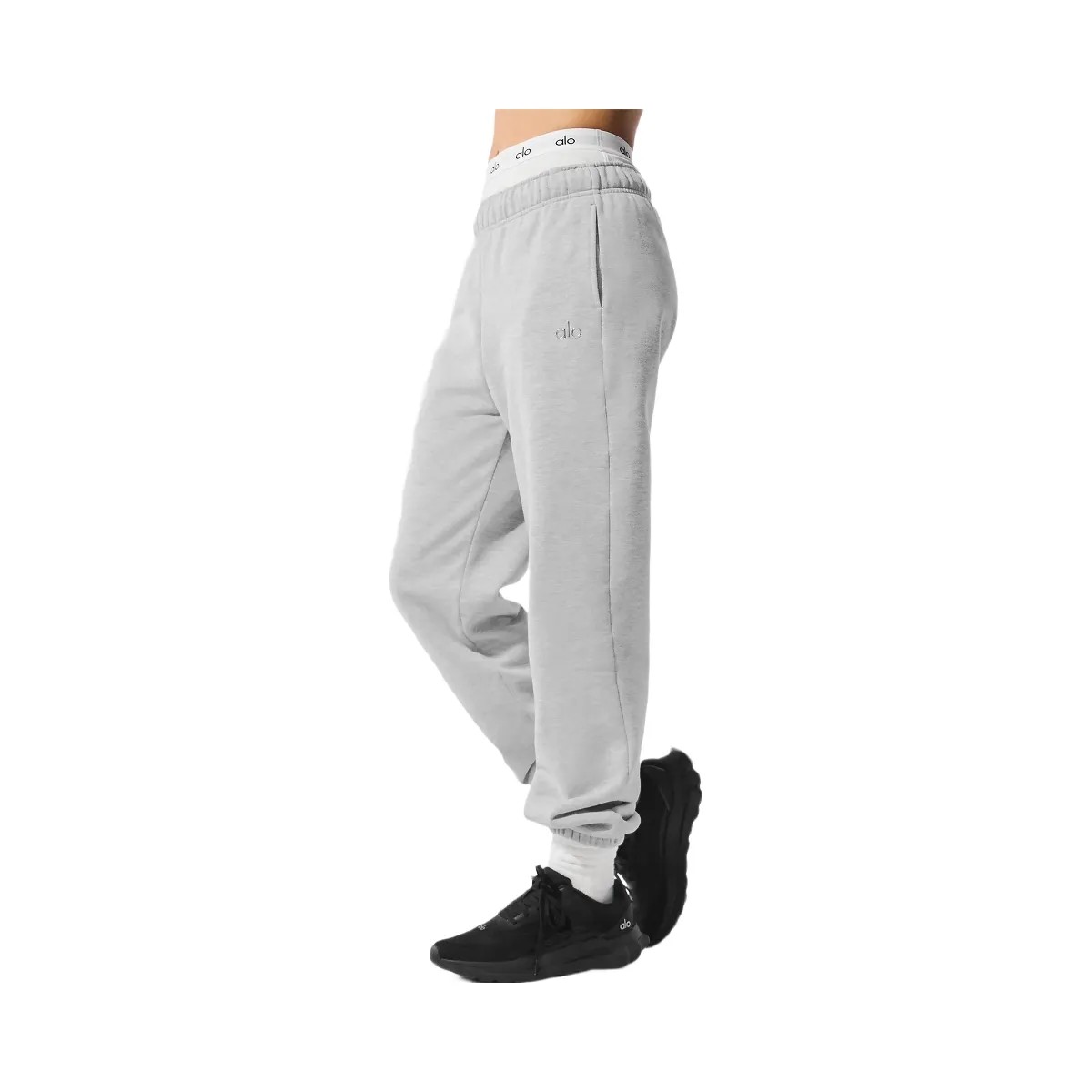 Alo Accolade Sweatpant - Athletic Heather Grey - HypeFly India View 3