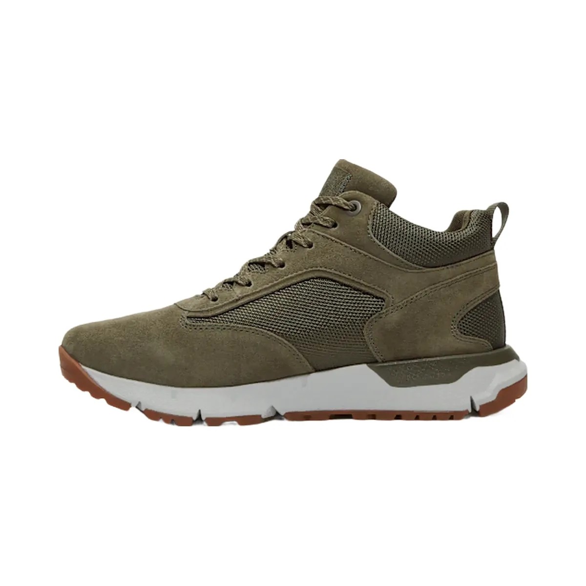Timberland Voyager Park Mid Lace-Up Sneaker Dark Green Suede Men'S - HypeFly India View 5