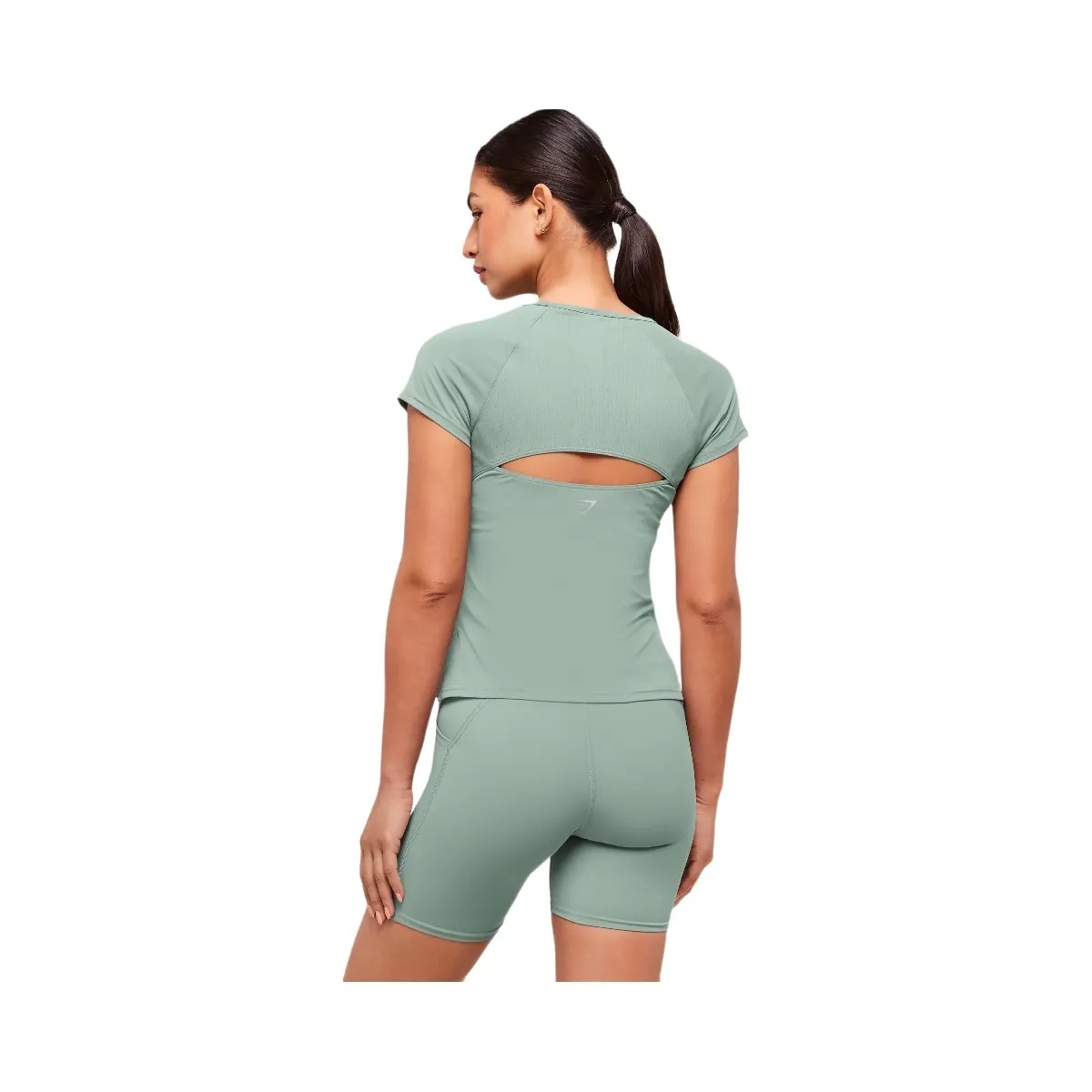 Gymshark Running Back Vent T-Shirt - Celeste Blue - HypeFly India View 2