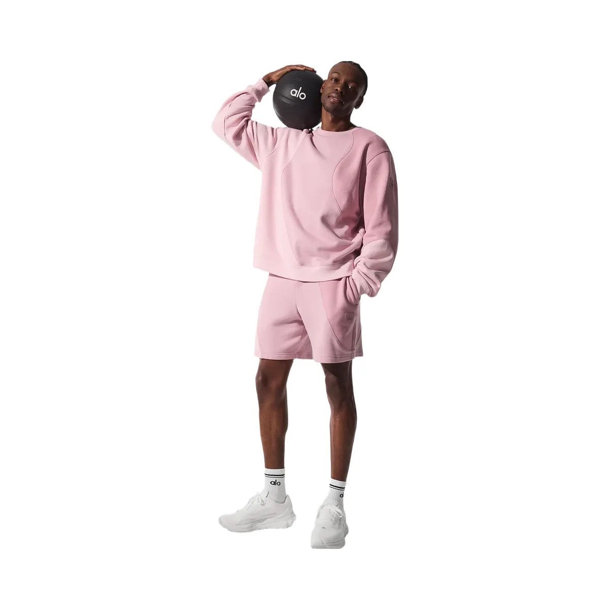 Alo Men's 7" Make Waves Short - Sunset Pink Tonal - HypeFly India View 5