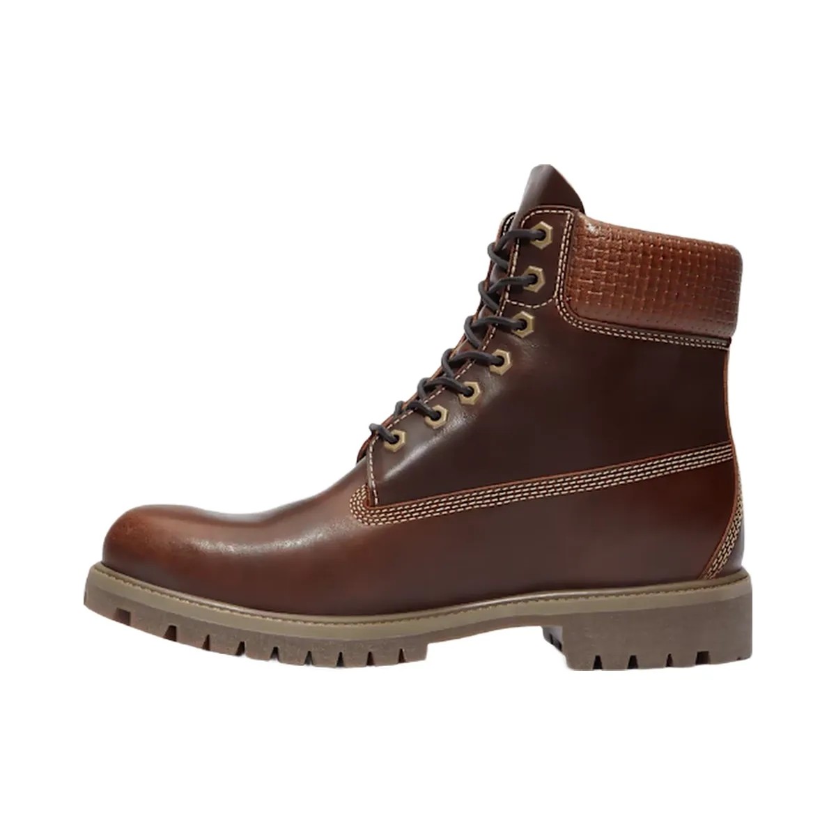 Timberland Premium 6-Inch Waterproof Boot Brown Full-Grain/Black Men'S - HypeFly India View 5